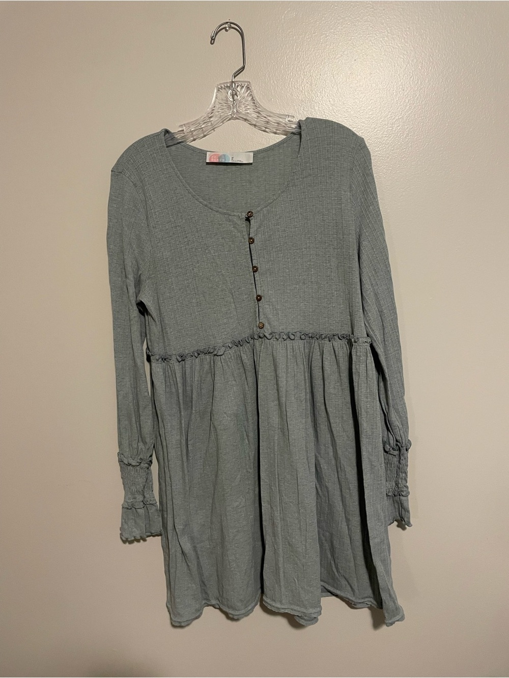 Free People Sage Green Midi Dress